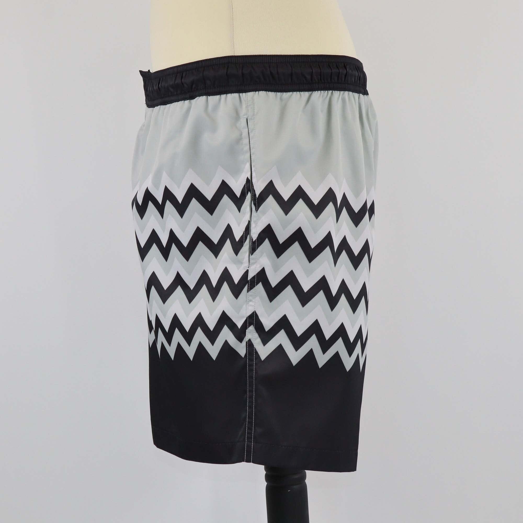 Missoni Grey/Black Zigzag Print Swimming Trunks Mens Missoni 