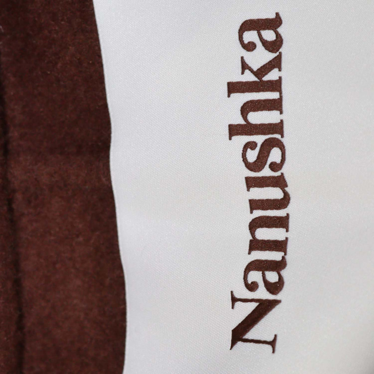 Nanushka Cinnamon Brown Wool and Silk Classic Tailored Coat