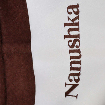 Nanushka Cinnamon Brown Wool and Silk Classic Tailored Coat
