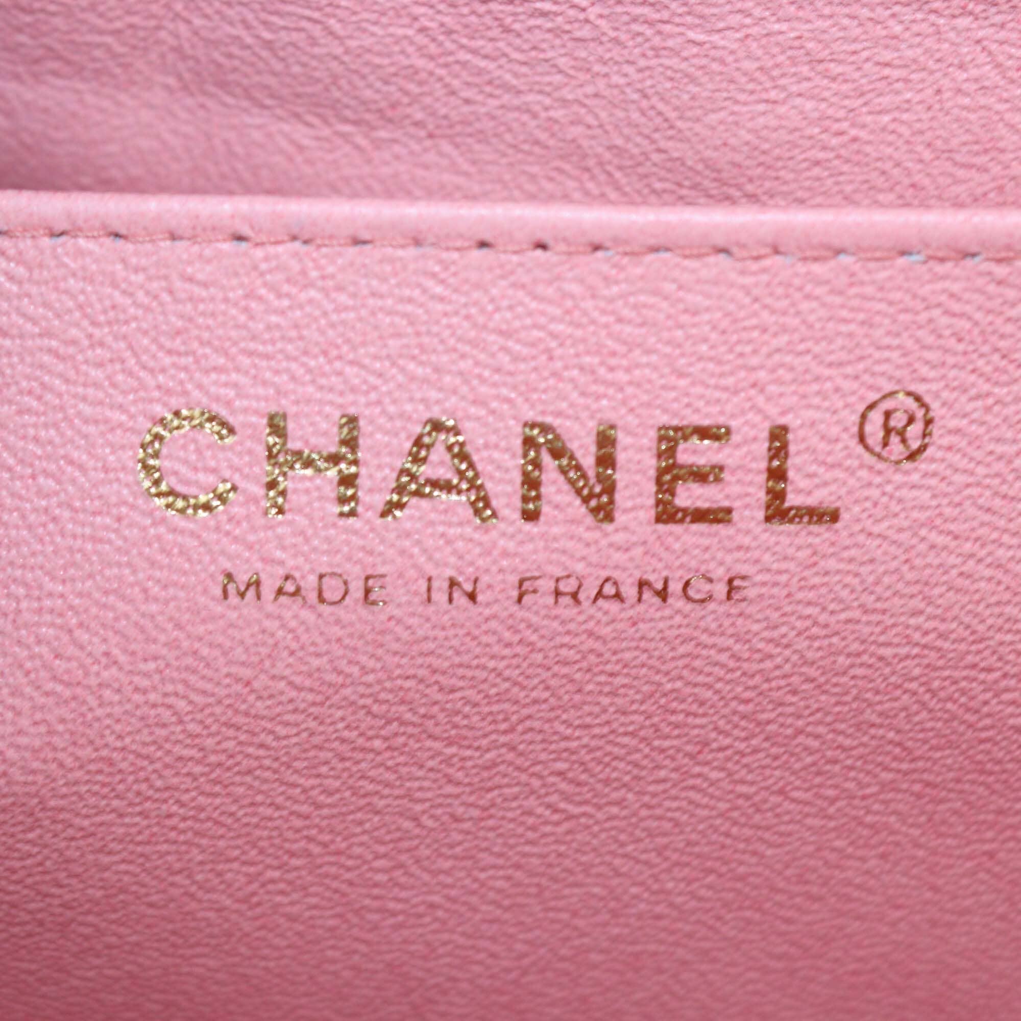 Chanel Pink Ombre Quilted Leather Maxi Classic Single Flap Bag Womens Chanel 