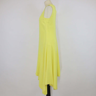 Sportmax Yellow Jersey Sleeveless Midi Dress