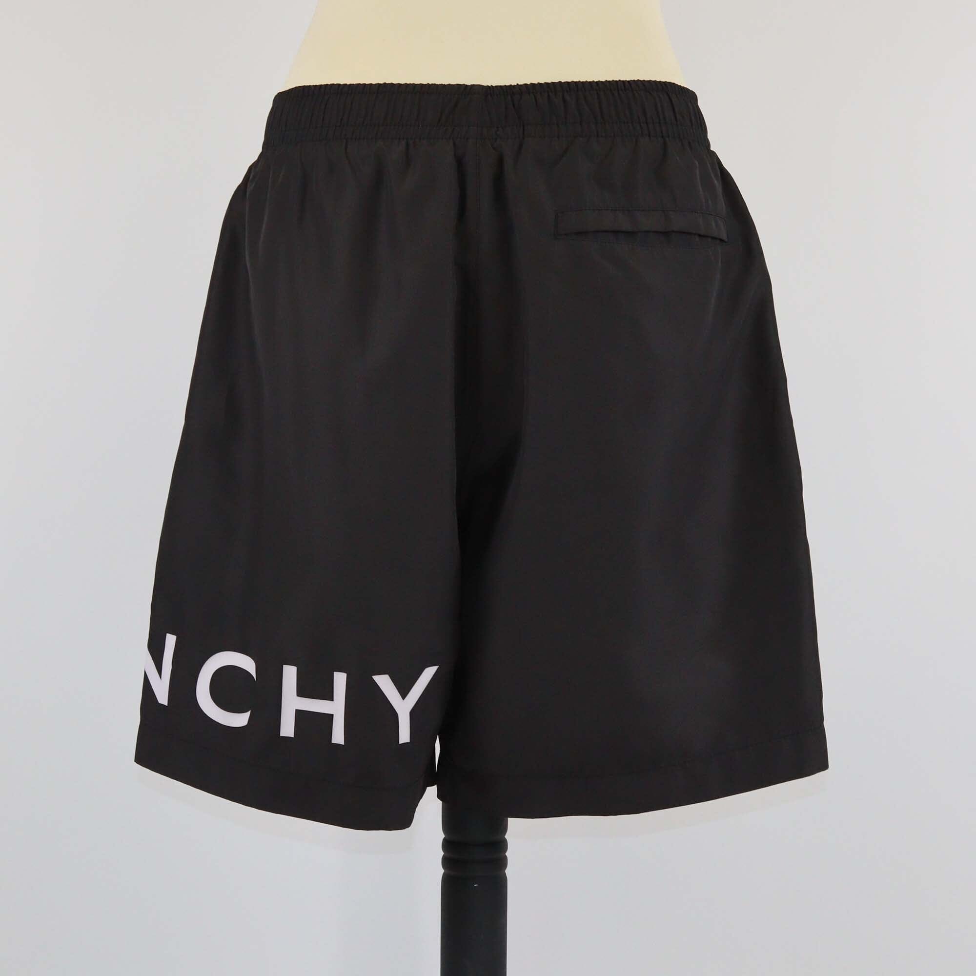 Givenchy Black 4G Logo Print Long Swim Shorts Mens Givenchy 