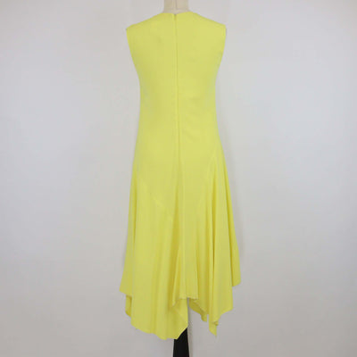 Sportmax Yellow Jersey Sleeveless Midi Dress