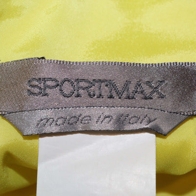 Sportmax Yellow Jersey Sleeveless Midi Dress