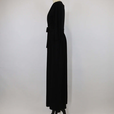 S Max Mara Black Jersey Sleeveless Dress & Crop Cardigan Set