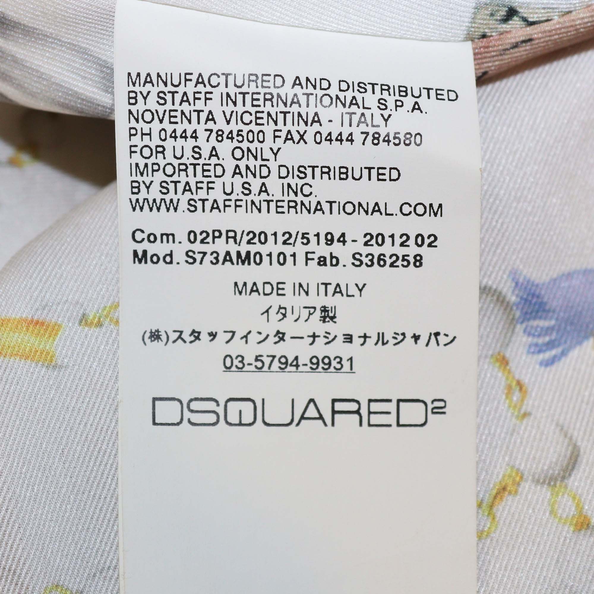 Dsquared2 Brown Blend Wool Double Zip Pocket Fur Collar Jacket