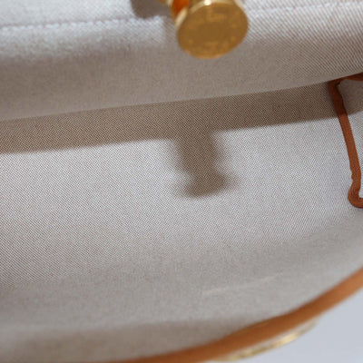 Hermes Ecru Beige/Naturel Sable Canvas and Vache Hunter Leather Chaine D'Ancre Herbag Zip 31 Bag