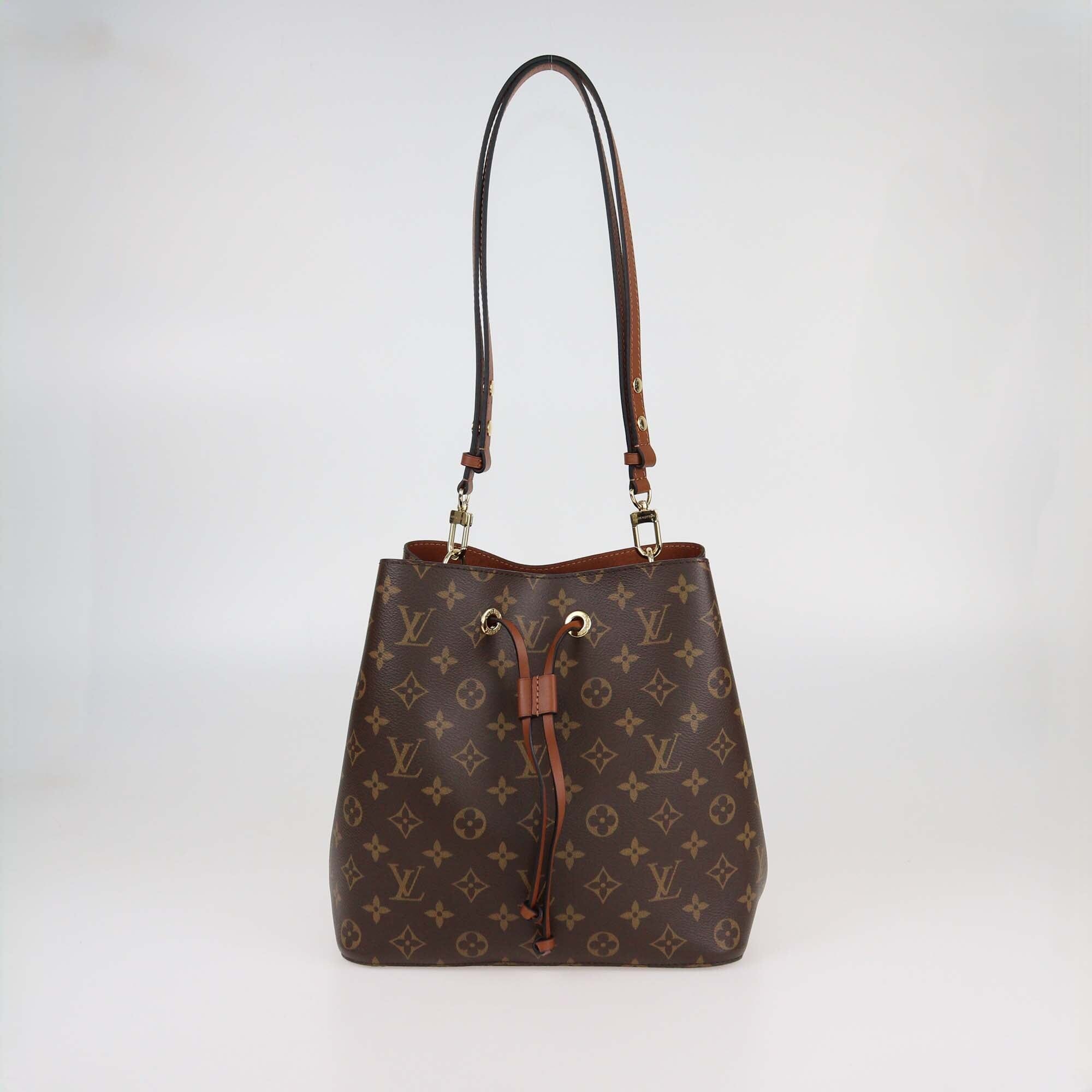 Louis Vuitton Caramel Monogram Canvas NeoNoe MM Bag Womens Louis Vuitton 
