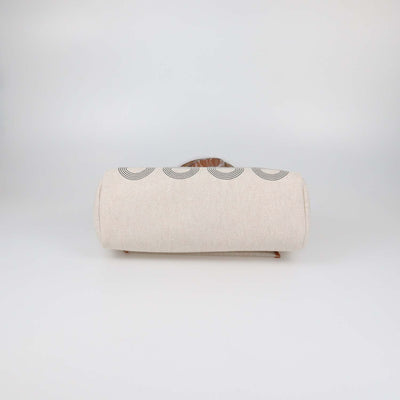 Hermes Ecru Beige/Naturel Sable Canvas and Vache Hunter Leather Chaine D'Ancre Herbag Zip 31 Bag