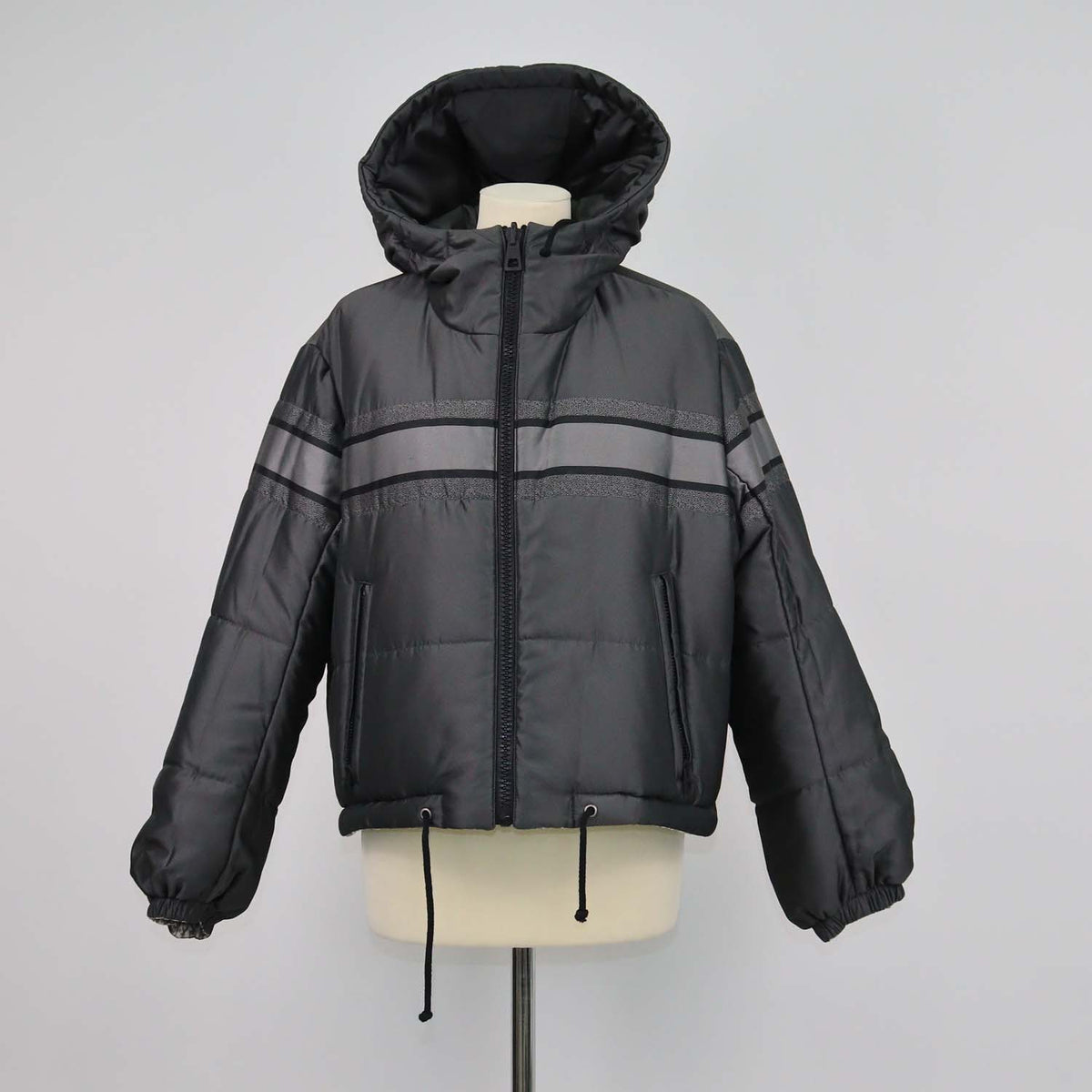 Christian Dior Grey Oblique Polyester Puffer Reversible Jacket