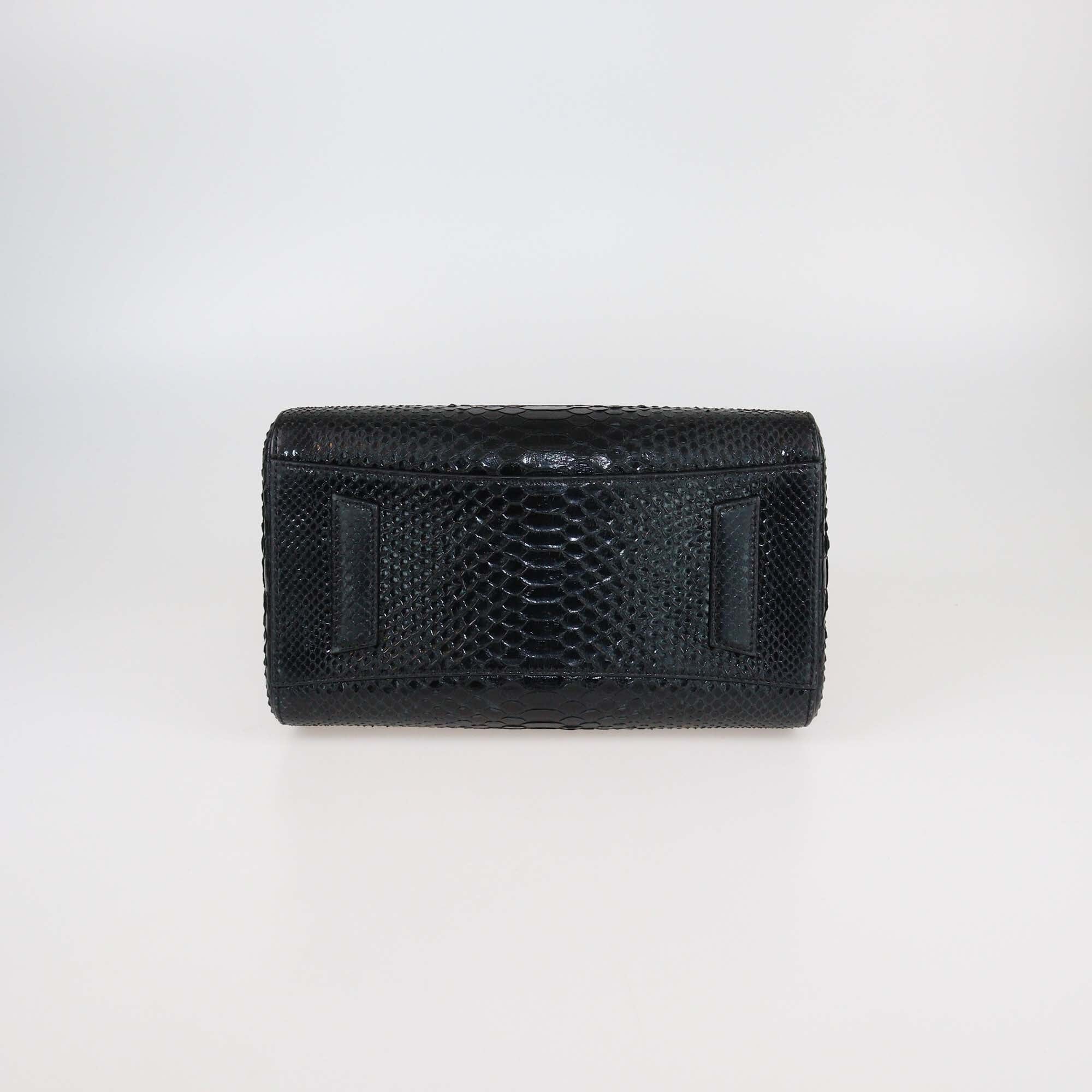 Givenchy Black Python Small Antigona Satchel Womens Givenchy 