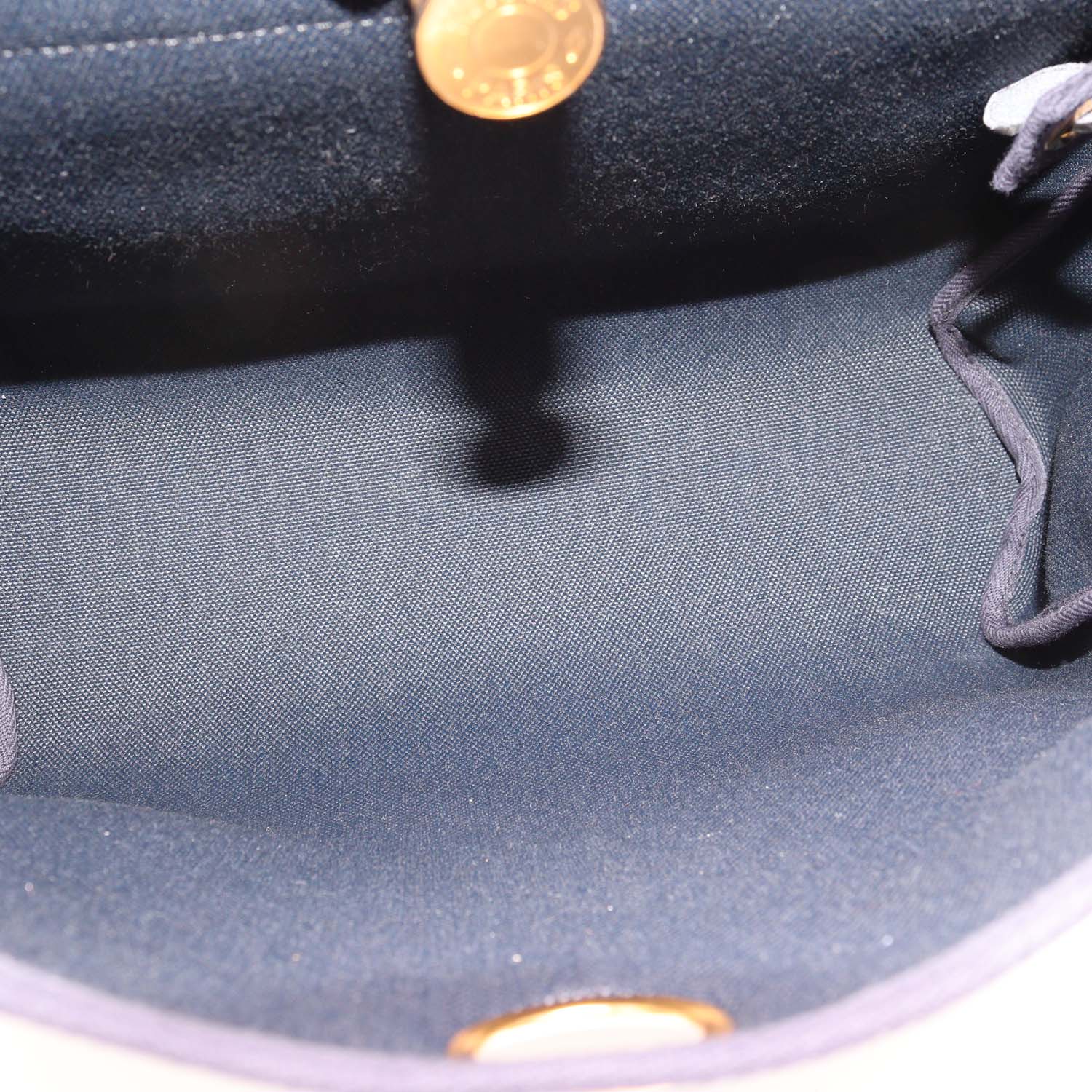 Hermes Black Canvas and Vache Hunter Leather Herbag Zip 31 Bag