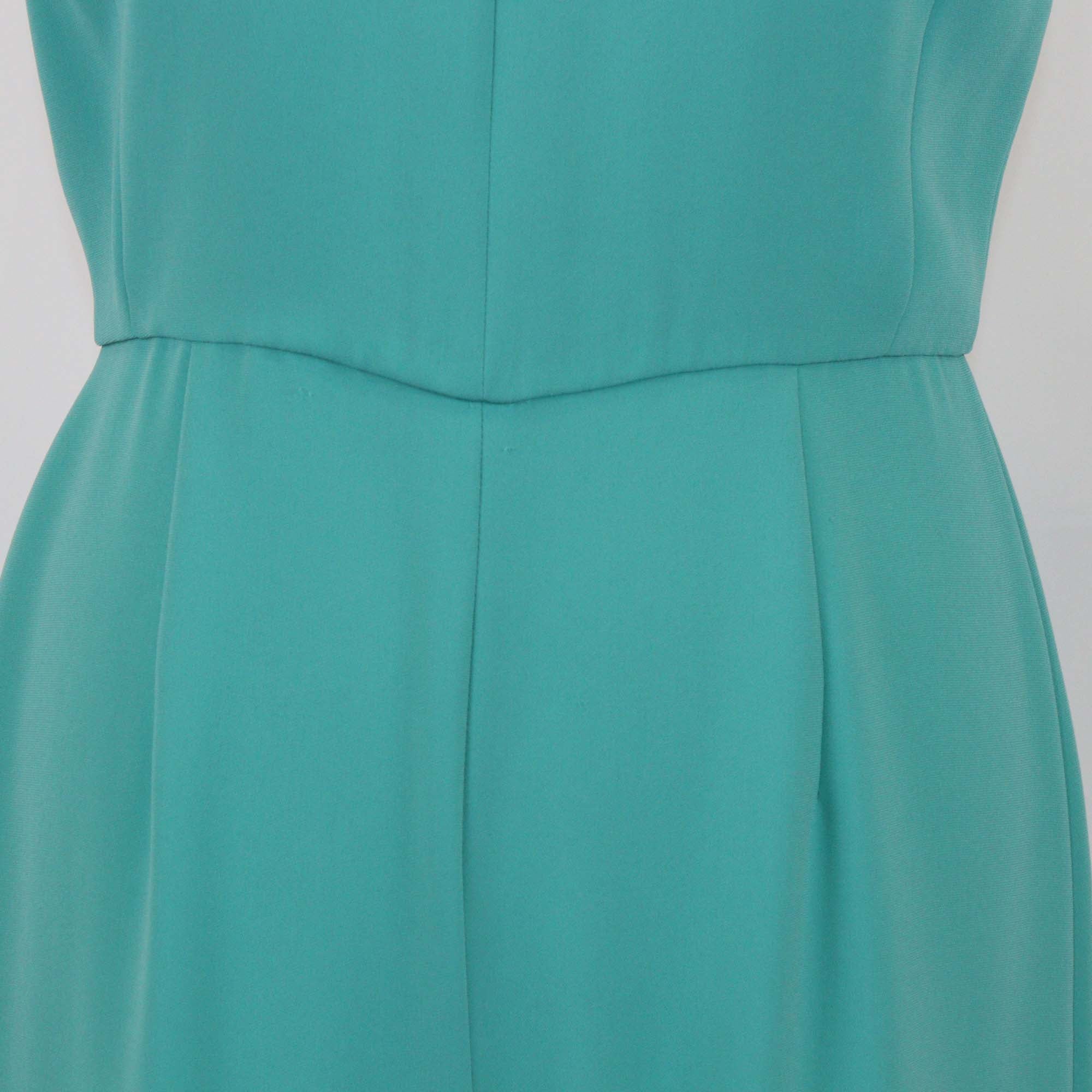 Max Mara Green Triacetate Sleeveless Jumpsuit