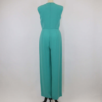 Max Mara Green Triacetate Sleeveless Jumpsuit