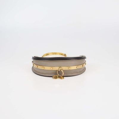Chloe Beige Leather Nile Minaudiere Crossbody Bag Womens Chloe 