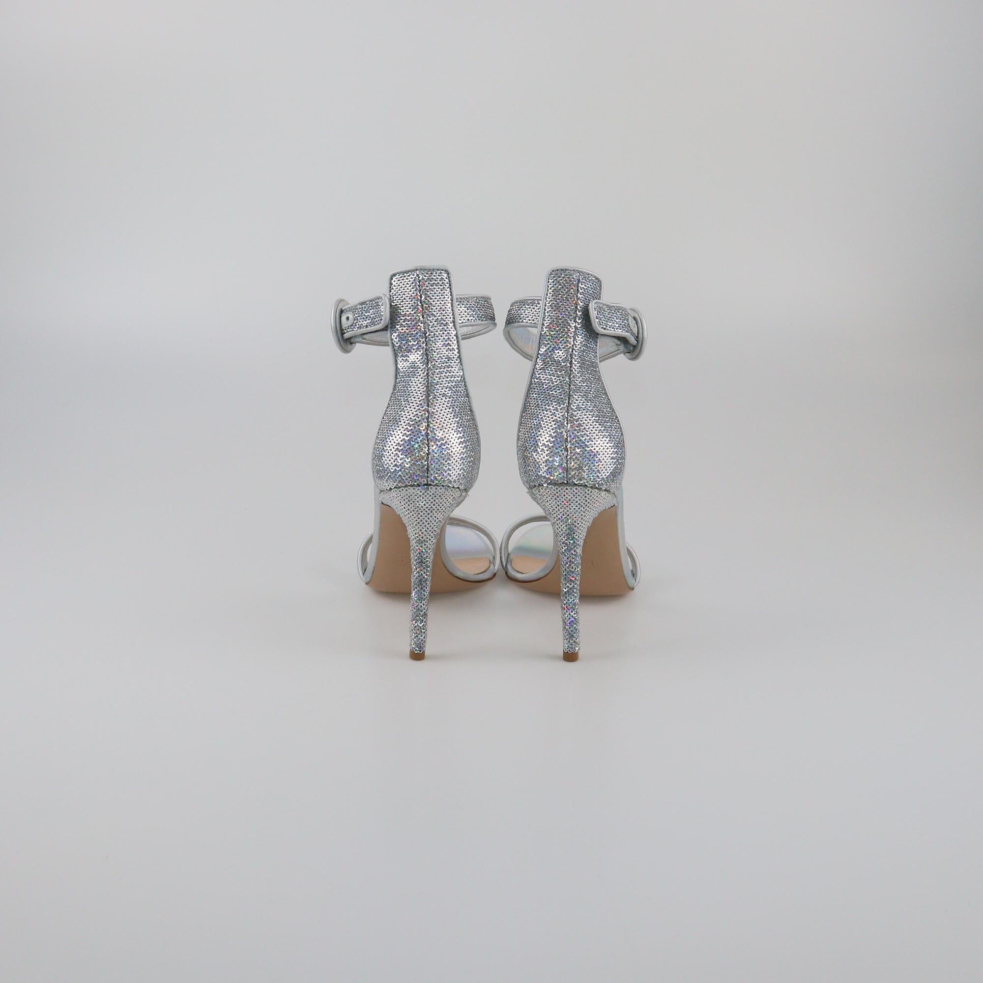Gianvito Rossi Pearl Grey Portofino Ankle Strap Sandals Womens Gianvito Rossi 