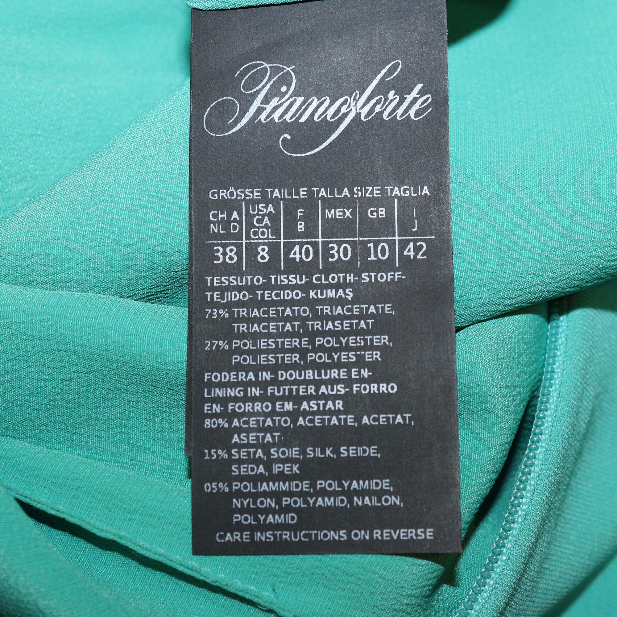 Max Mara Green Triacetate Sleeveless Jumpsuit