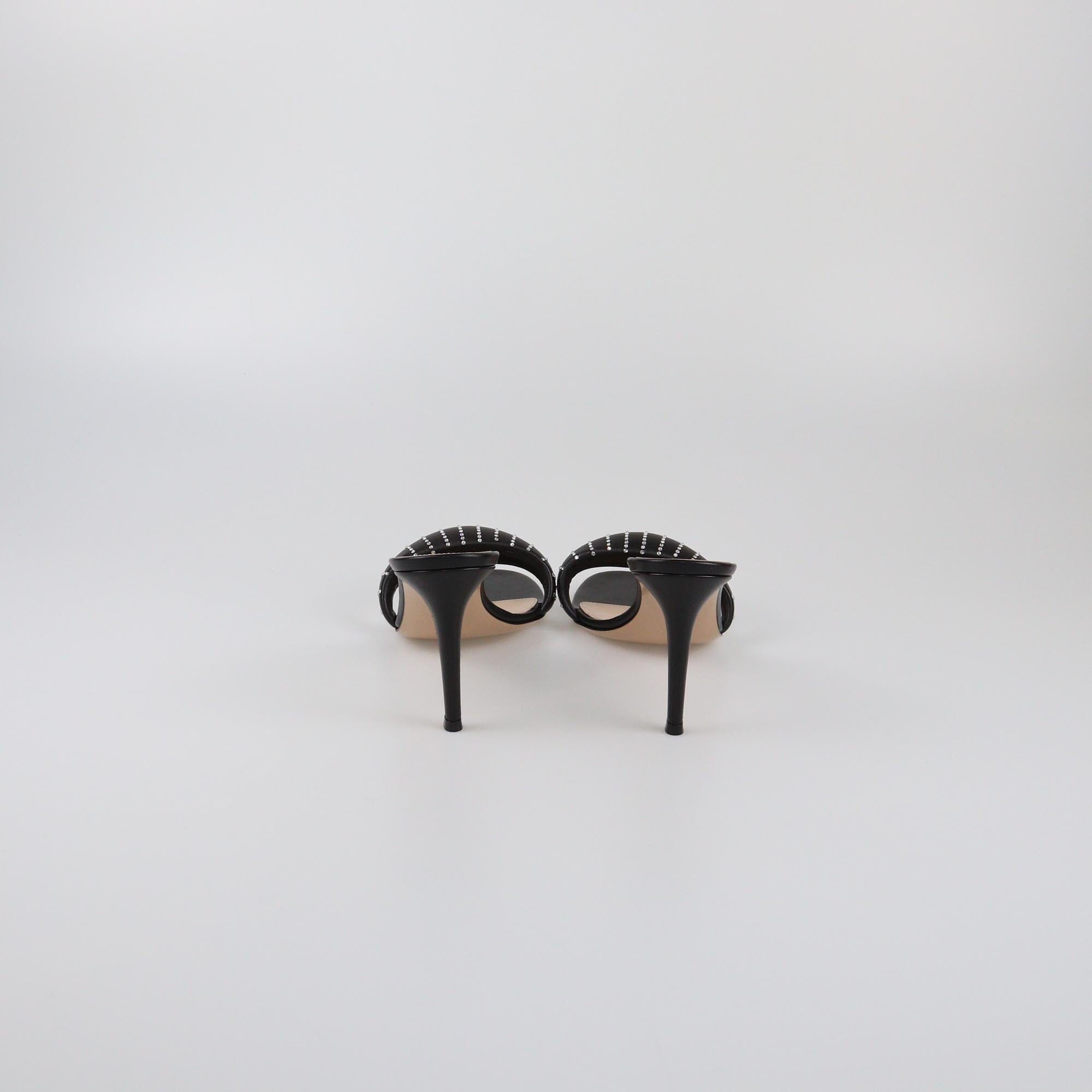 Gianvito Rossi Black Bijoux Crystal Mules Womens Gianvito Rossi 