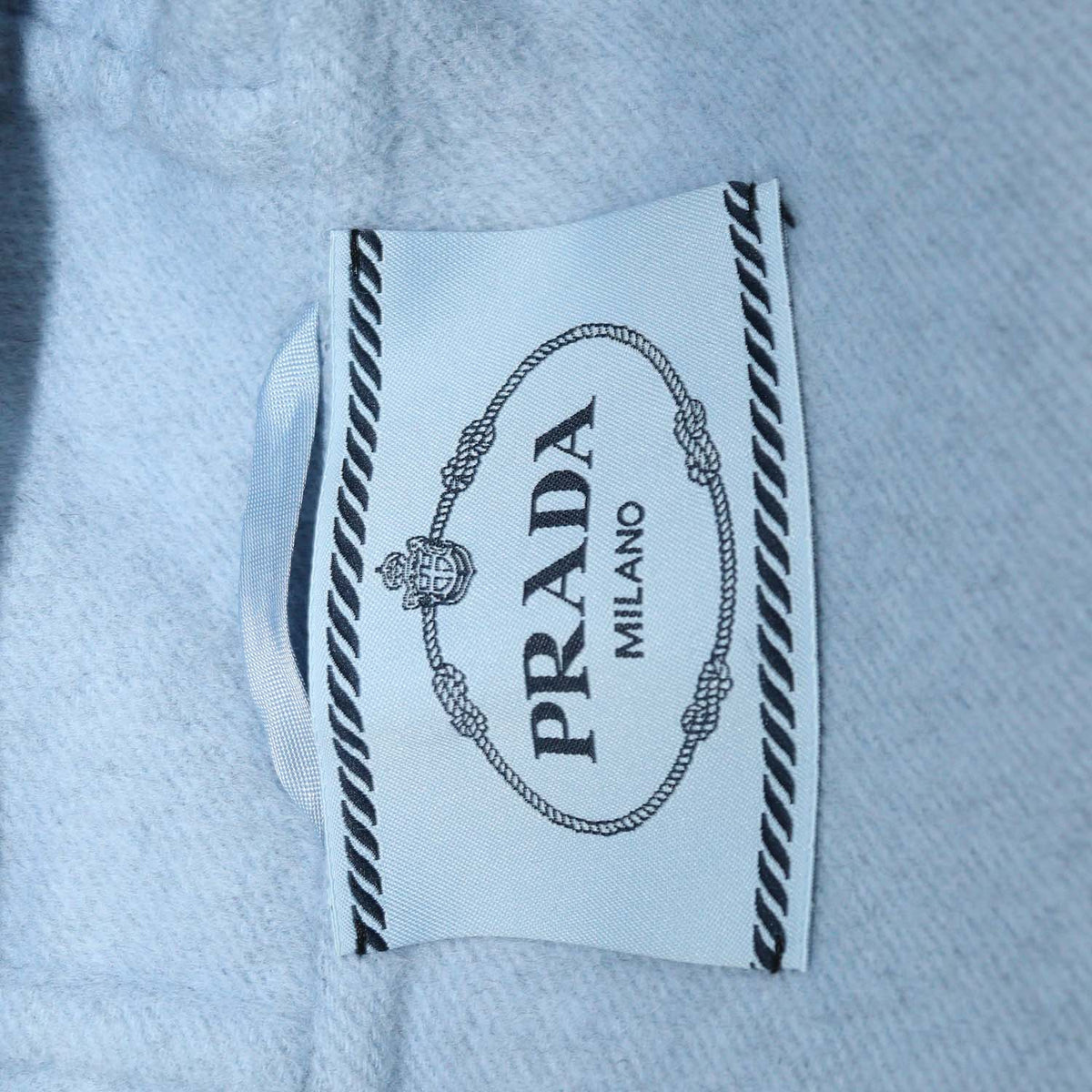 Prada Black Blend Wool Belted Hoodie Coat
