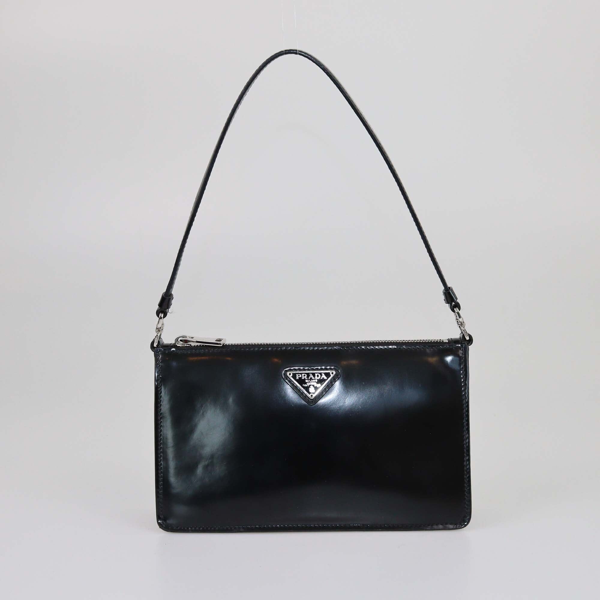 Prada Black Brushed Mini Bag Womens Prada 