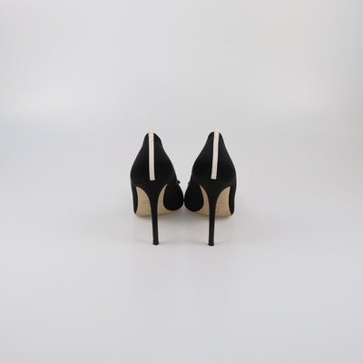SJP Sarah Jessica Parker Black Crystal Embellished Pointed Toe Pumps Womens SJP Sarah Jessica Parker 