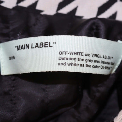 Off-White Black/White Wool Houndstooth Jacket