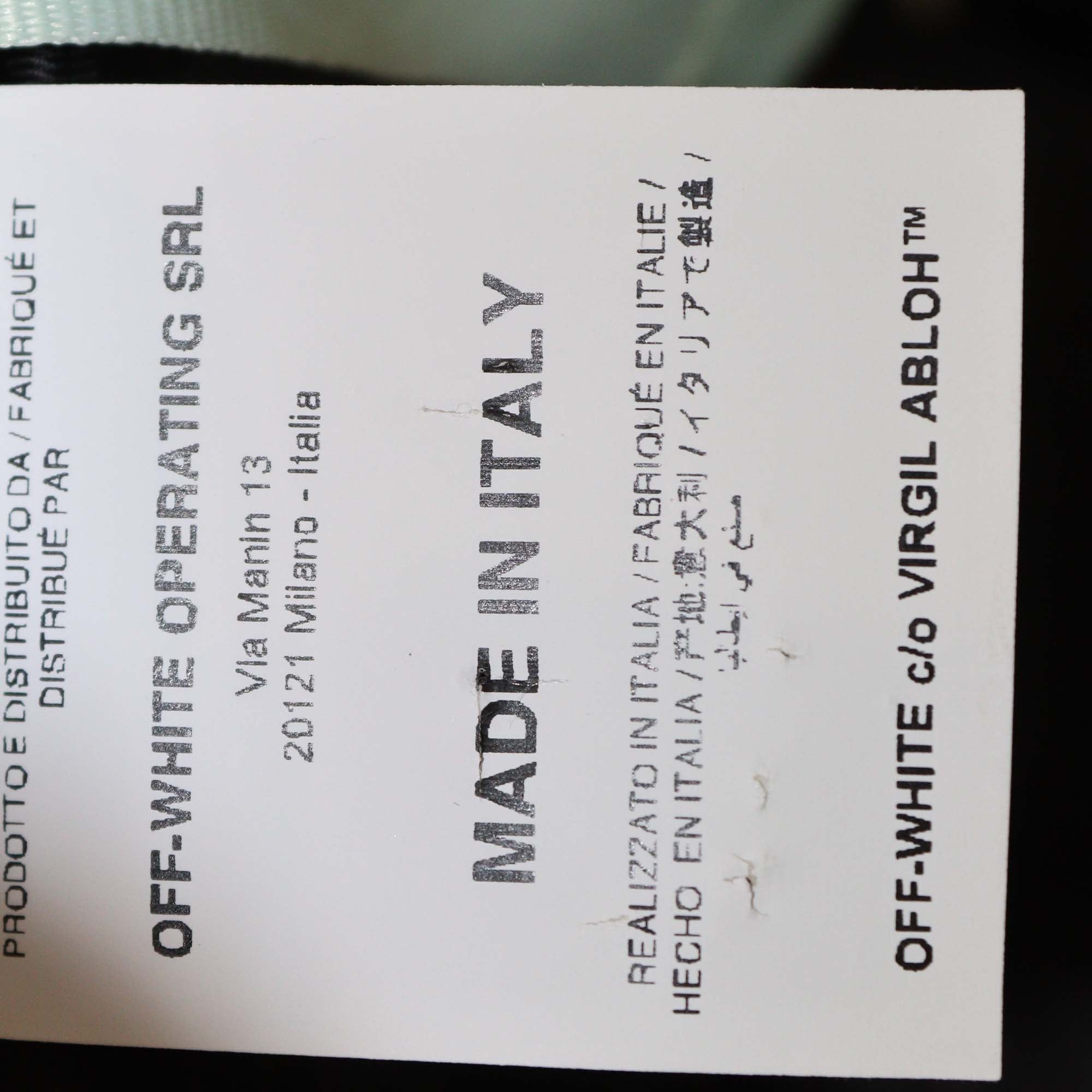 Off-White Black/White Wool Houndstooth Jacket