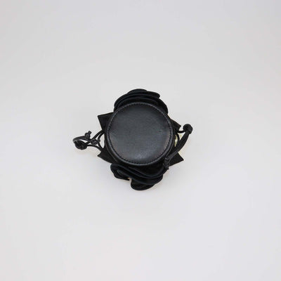 Magda Butrym Black Satin Micro Pearl Magda Evening Bag
