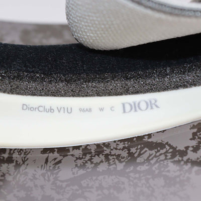 Christian Dior White/Grey Mirrored Toile de Jouy DiorClub V1U Visor