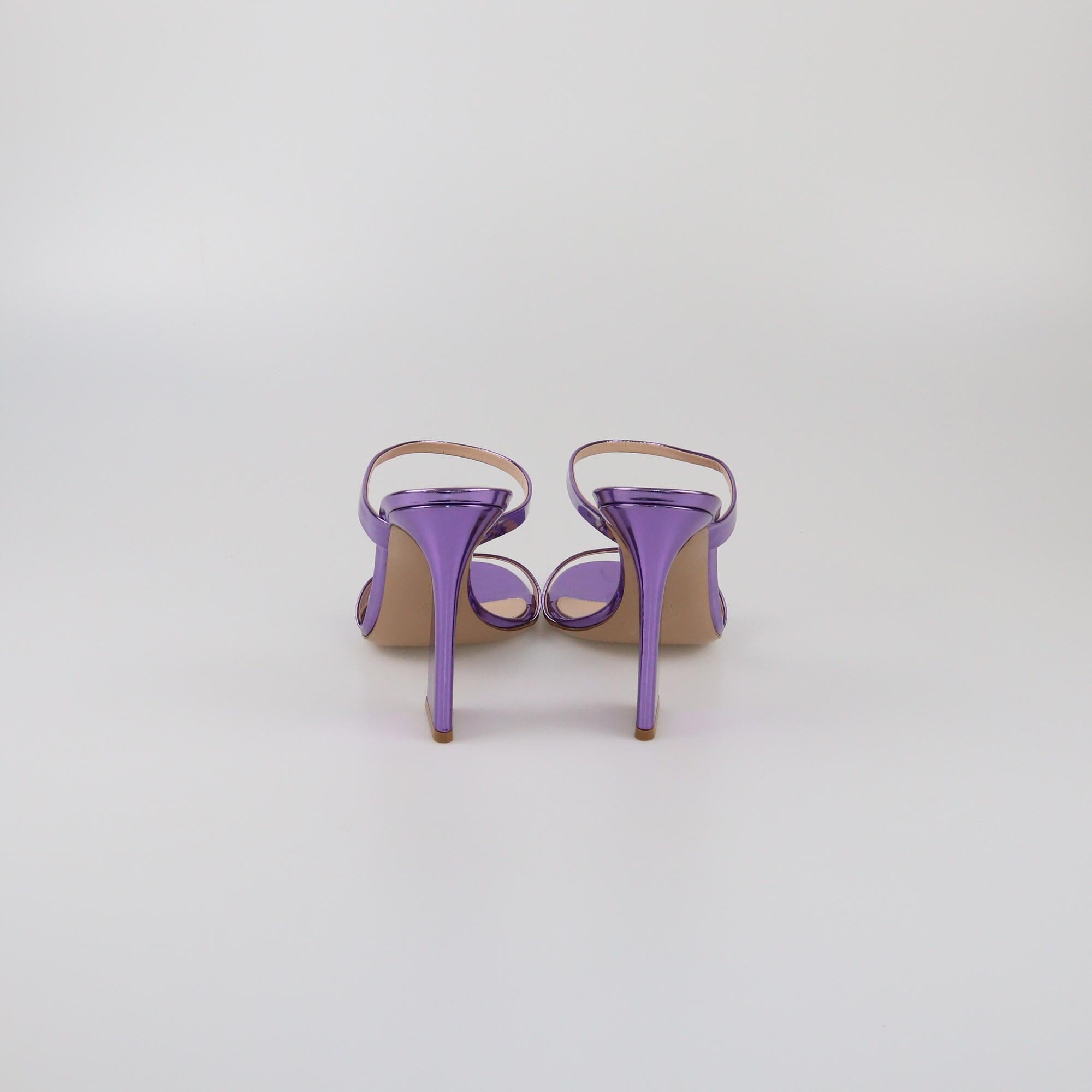 Gianvito Rossi Metallic Purple Aura Sandals Womens Gianvito Rossi 