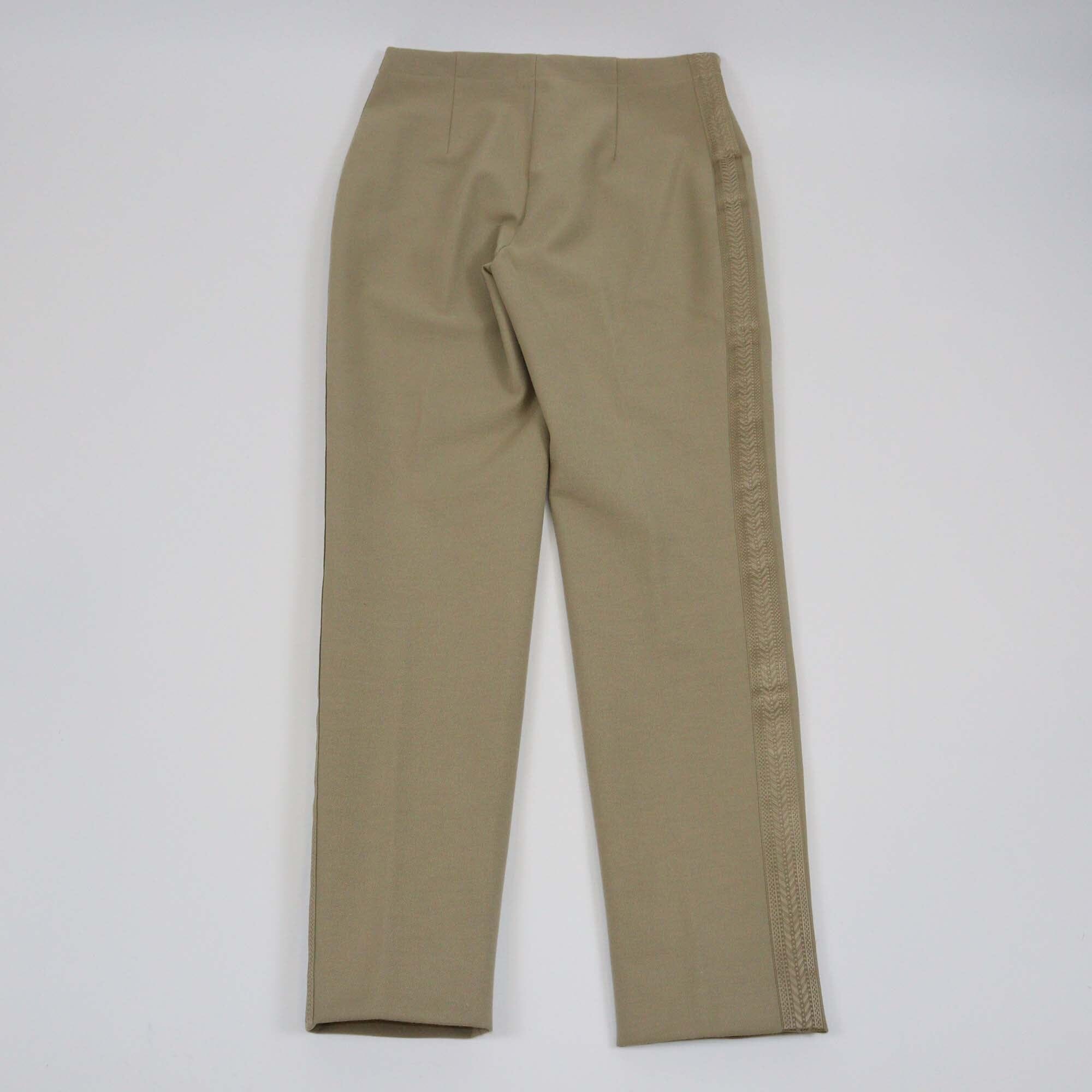 Christian Dior Brown Straight Leg Cut Tailored Trousers Womens Christian Dior 