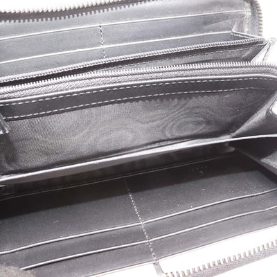 Gucci Black GG Supreme Canvas Tiger Print Zip Around Wallet