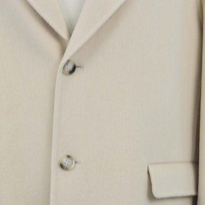 Nanushka Sea Cream Wool and Silk Boxy Oversized Blazer