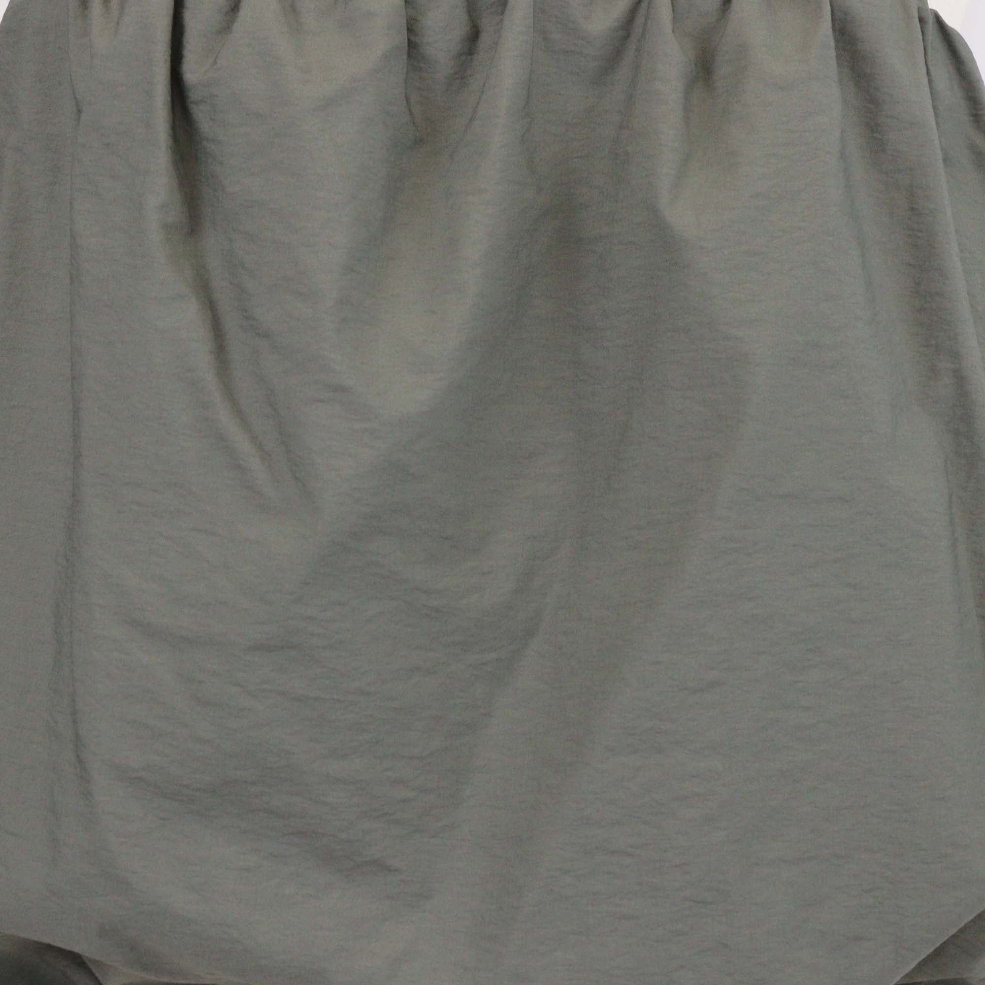 Brunello Cucinelli Army Green Cotton Beaded Balloon Crop Top