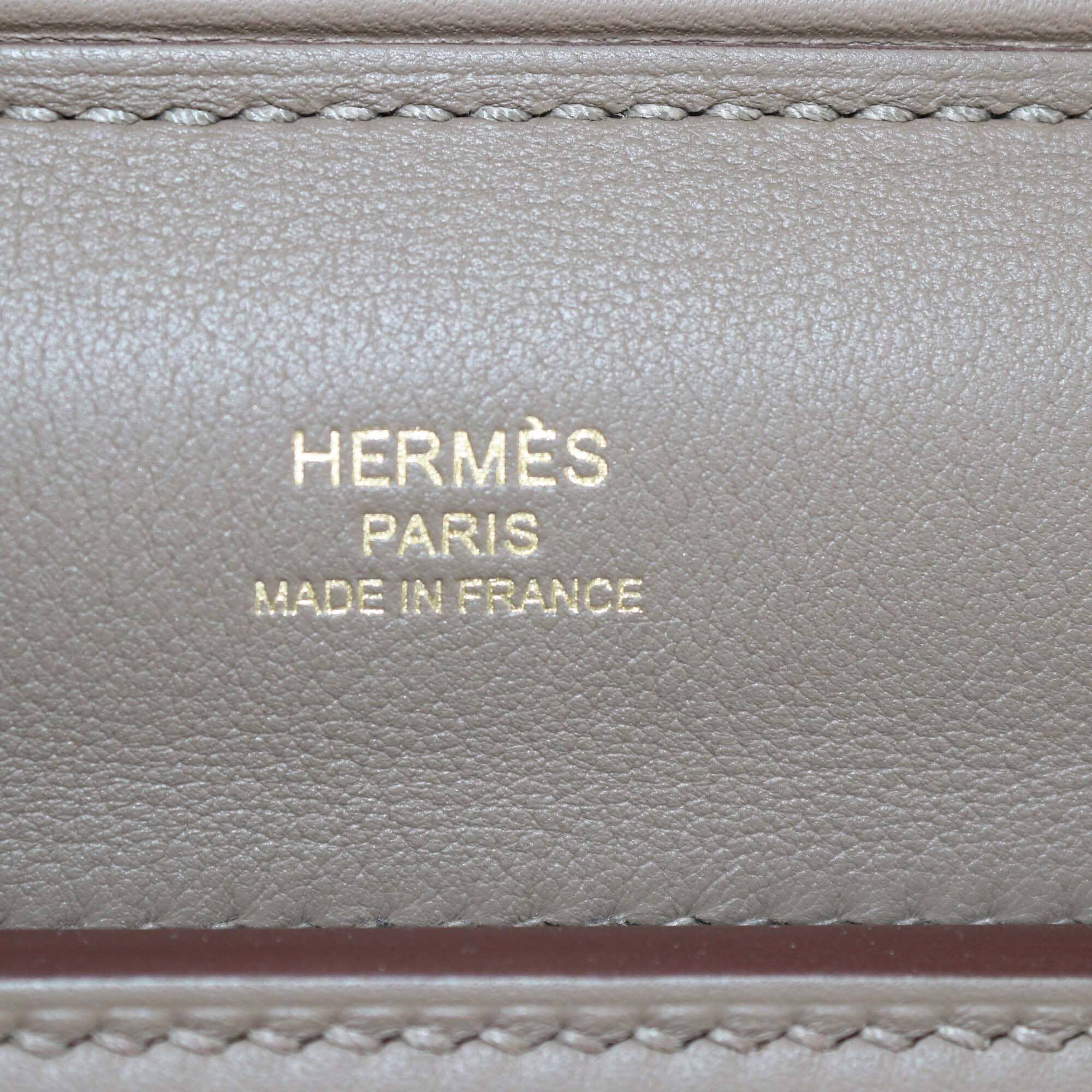 Hermes Etoupe/Gris caillou Grizzly and Swift Leather 24/24 21 Bag Womens Hermes 