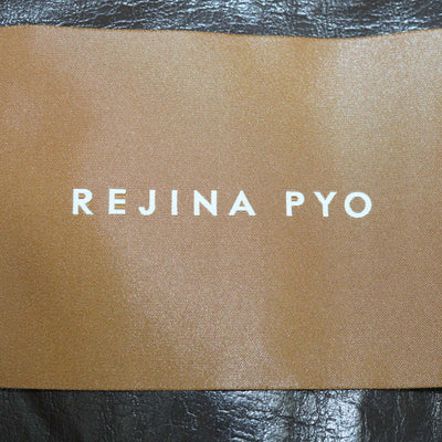 Rejina Pyo Brown Faux Leather Long Coat