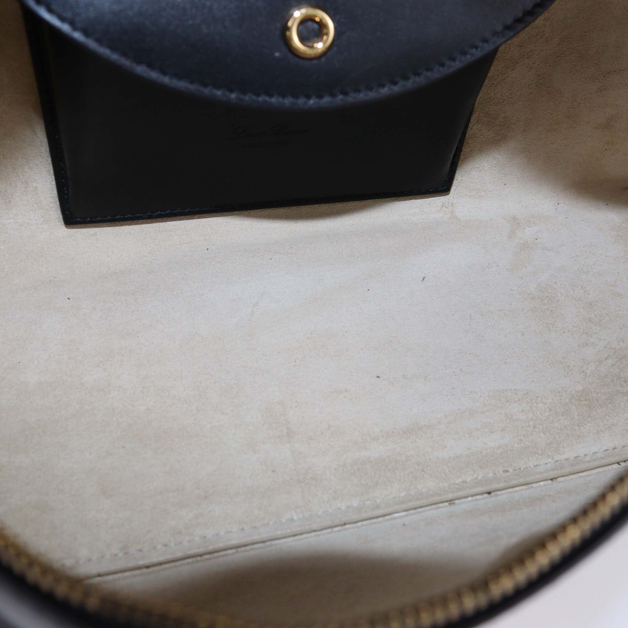 Loro Piana Black Leather Extra Pocket L27 Bag Womens Loro Piana 