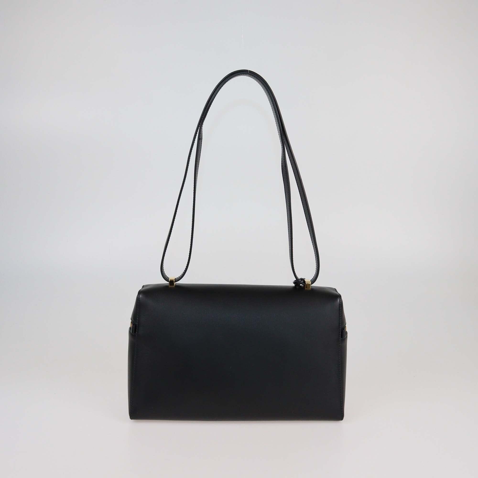 Loro Piana Black Leather Extra Pocket L27 Bag Womens Loro Piana 