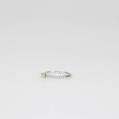 Cartier 18K White Gold Etincelle De Cartier Emerald Cut Diamond Ring Size 51
