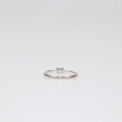 Cartier 18K White Gold Etincelle De Cartier Emerald Cut Diamond Ring Size 51