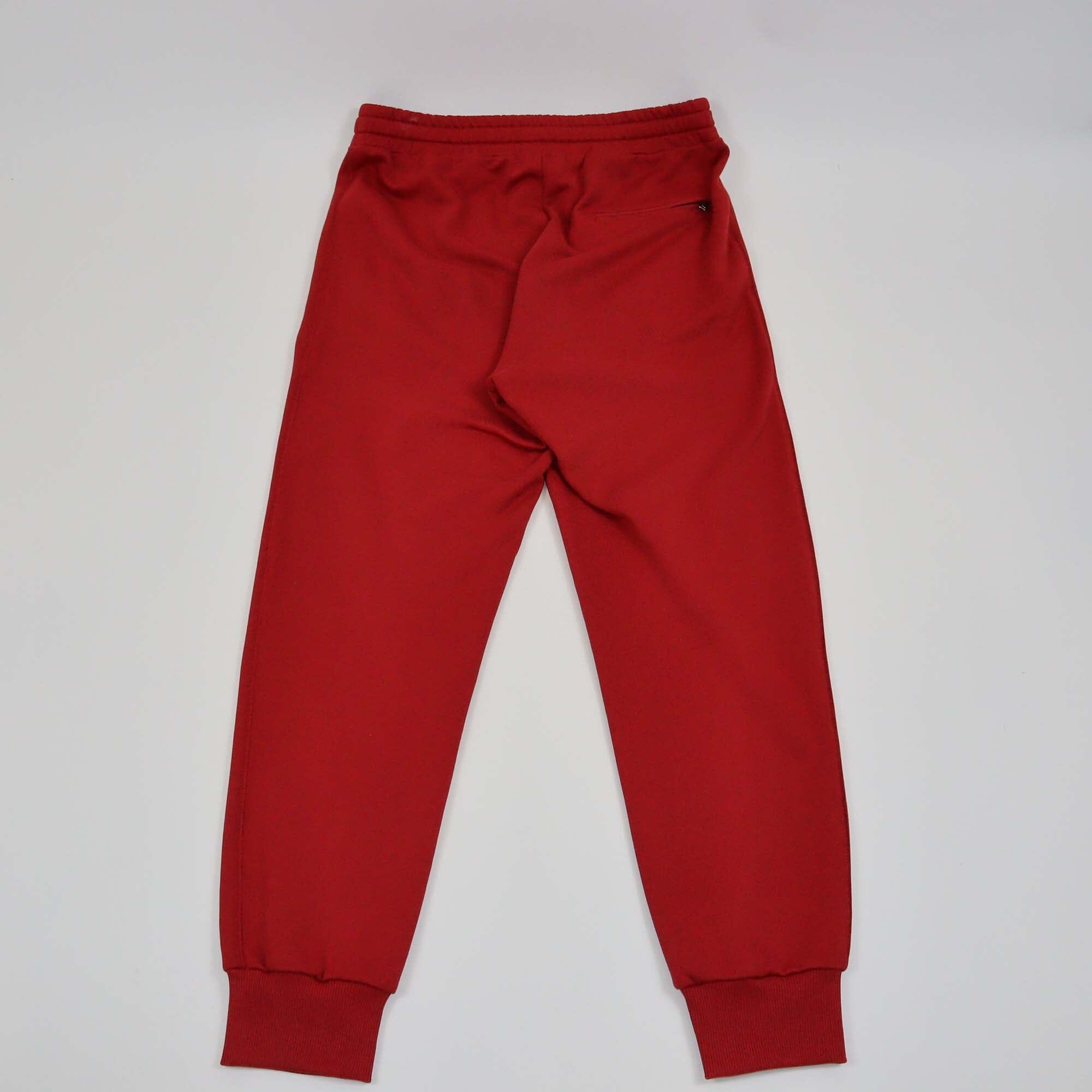 Dolce & Gabbana Red Logo Embroidered Jogger Pants Mens Dolce & Gabbana 