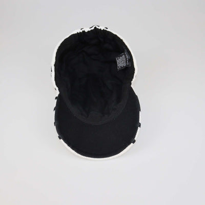 Chanel White/Black Cotton Coco Baseball Cap
