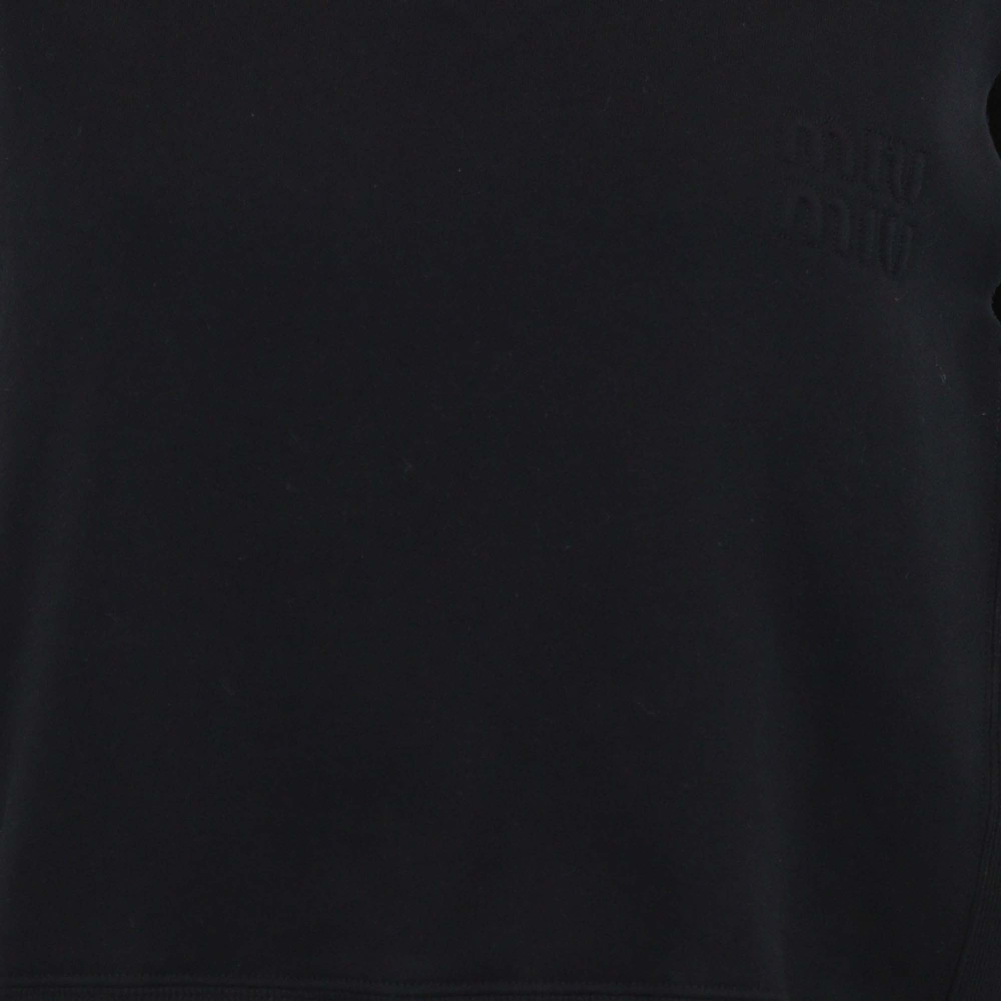 Miu Miu Black Cotton Fleece Sleeveless Sweatshirt