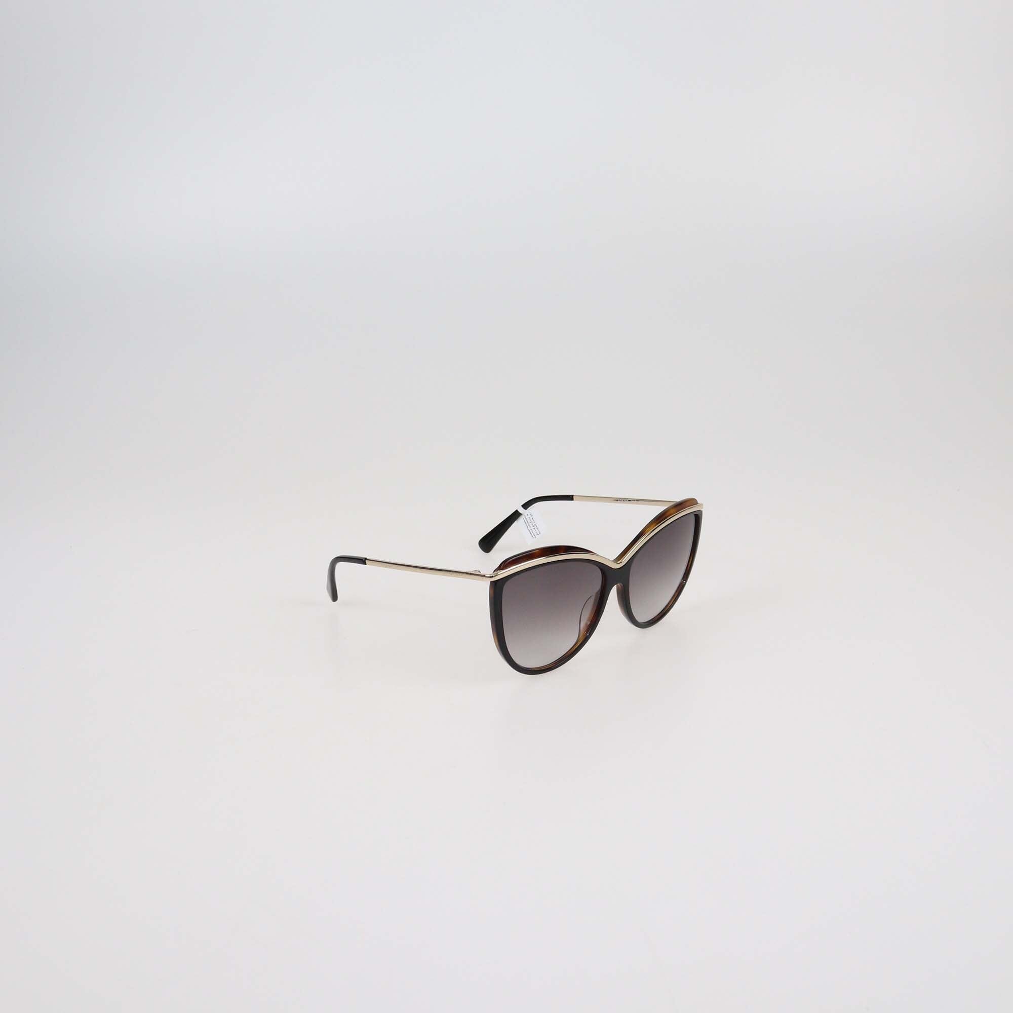 Longchamp Havana/Black Gradient Cat Eye Sunglasses Womens Longchamp 
