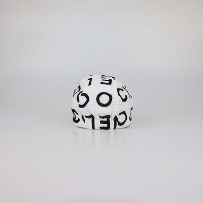 Chanel White/Black Cotton Coco Baseball Cap