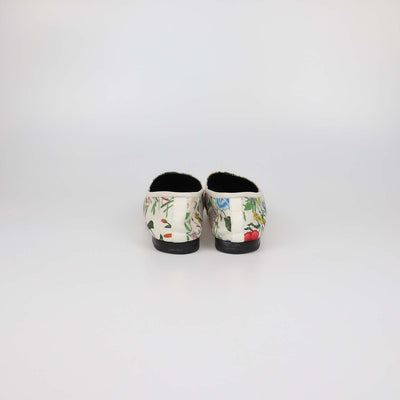 Gucci Multicolor Floral Canvas Jordaan Horsebit Loafers