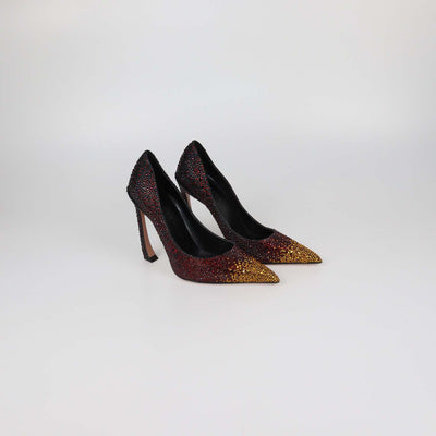 Piferi Red/Yellow Overall Crystal Avangarda Pumps
