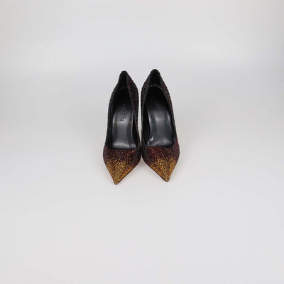 Piferi Red/Yellow Overall Crystal Avangarda Pumps