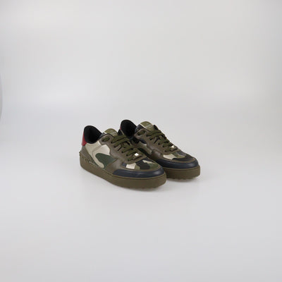 Valentino Olive Green Rockrunner Camouflage Sneaker Womens Valentino 