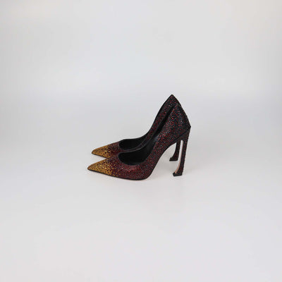 Piferi Red/Yellow Overall Crystal Avangarda Pumps